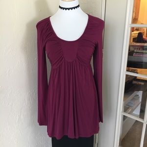 Maroon Tunic Top